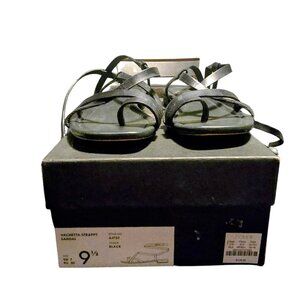 Banana Republic Black Vachetta Strappy Sandals – Size 9.5